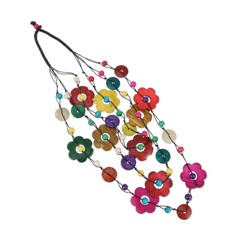 Beavorty 2stücke Holzperlen Halskette Mit Kokosnussschalen Im Ethno-stil Böhmische Halskette Für Frauen Aus Natürlichen Materialien Im Boho-stil in Verschiedenen Farben von Beavorty