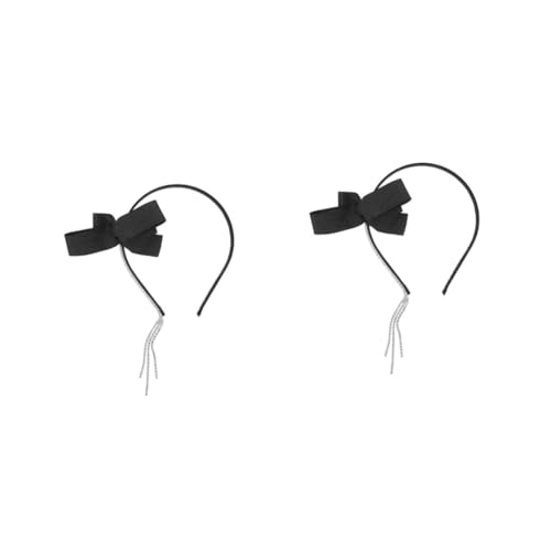 Beavorty 2 Stück Braut Haarband mit Funkelnden Strasssteinen und Zarten Quasten Leichtes Hautfreundliches Stirnband für Damen Hochwertiger Haarschmuck für Hochzeit und Festliche Anlässe von Beavorty