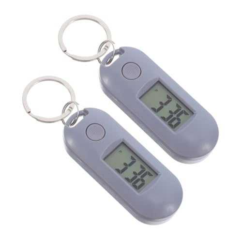 Beavorty 2 Stück Digitale Schlüsselanhängeruhren Mini Taschenuhren Mit Leiser Leuchtfunktion Für Rucksack Studenten Und Krankenschwestern Leicht Tragbar Für Den Außenbereich von Beavorty