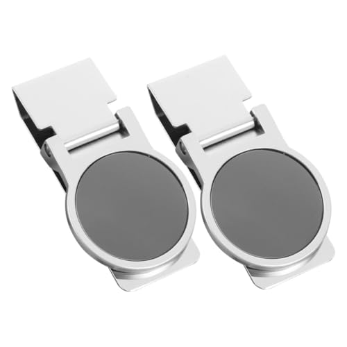 Beavorty 2 Stücke Edelstahl Geldklammer Runder Clip Für Bargeld Und Notizen Geldklammer-zubehör Für Männer Clip Für Vordertasche Sicherer Geldhalter Aus Rostfreiem Metall von Beavorty