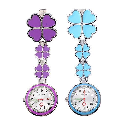 Beavorty 2 Stück Edelstahl Quarzuhr Krankenpflege Taschenuhren Für Krankenschwestern Krankenschwester Geschenkuhr Für Krankenschwestern Uhren Für Frauen Krankenschwester Hängeuhr von Beavorty