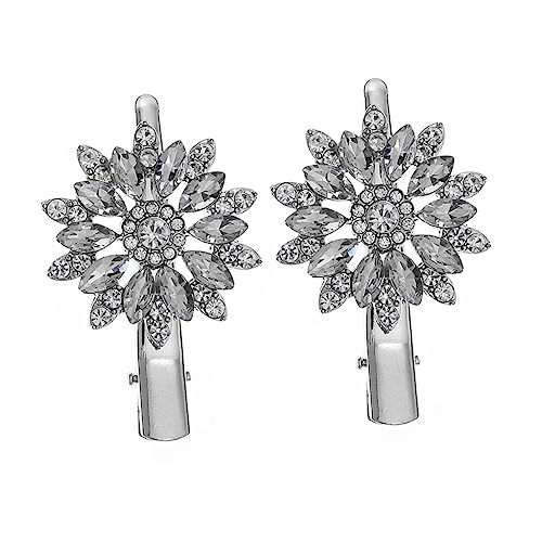 Beavorty 2stücke Strass Blume Haarspange Damen Seitlich Haarnadeln All-match Haar Clip Für Frauen Frisur Decor von Beavorty