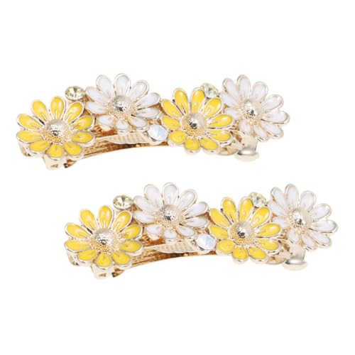 Beavorty 2 Stücke Daisy Metall Haar Clips Vintage Blume Haar Dekorative Barrettes Für Mädchen von Beavorty
