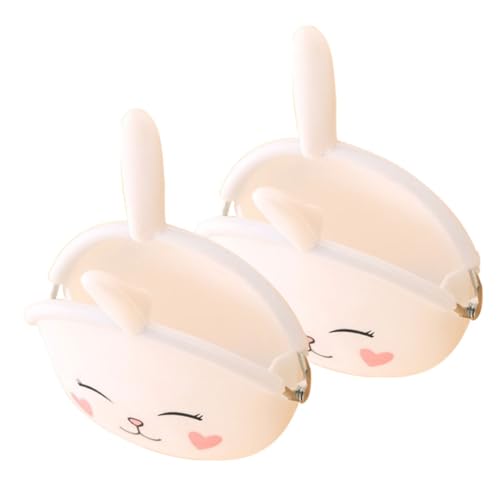 Beavorty 2stücke Silikon Geldbörse in Hasenform Kleine Tasche Für Münzen Und Bargeld Praktisch Für Reisen Und Shopping Robustes Material Für Lange Nutzungsdauer von Beavorty