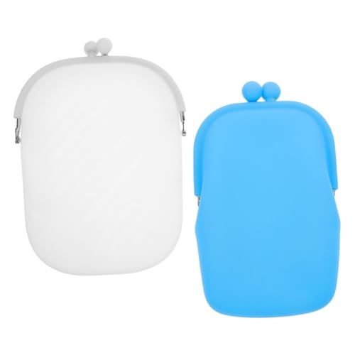 Beavorty 2stücke Silikon-geldbörse Für Damen Candy-farbtasche Als Münzaufbewahrungstasche Vielseitige Kleine Geldbörse Mit Münztasche Tragbare Silikon-geldbörse Für Außenbereich von Beavorty