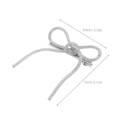 Beavorty 2 Stück Große Strassbesetzte Haarschleifen Rutschfeste Braut Haarspangen Festhaltend Leicht für Hochzeit Abschlussball und Festliche Anlässe Brautschmuck und Haarschmuck für Damen von Beavorty