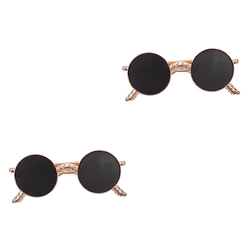 Beavorty 2st Haarnadel Ganchos Para El Cabello Haarklammer Kopfschmuck Für Mädchen Sonnenbrille Haarspange Sonnenbrillenform Haarspange Goldene Clips Für Haare Bobby Niedlich Legierung Baby von Beavorty