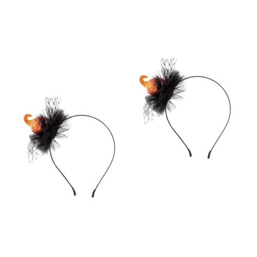Beavorty 2 Stück Halloween Haarreif mit Leuchteffekt Leichtes Party Haarband für Damen Modisches Cosplay Accessoire für Karneval und Mottoparty Verschiedene Muster von Beavorty