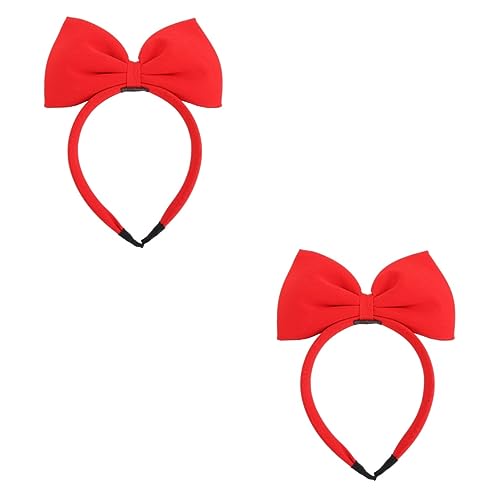 Beavorty 2st Haarschmuck Für Frauen Rote Schleife Haarbänder Für Damenhaar Stirnbänder Bowknot-haribands Weihnachtliche Haarreifen Kinderhaare Kinder Haarband Mädchen Stirnband Krawatte von Beavorty