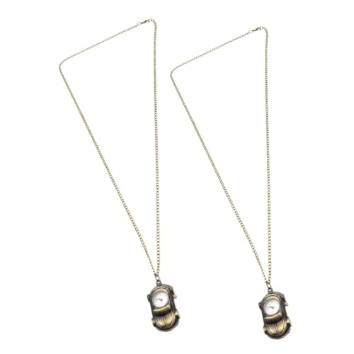 Beavorty 2stücke Taschenuhr in Eleganter Form Dekorative Broschenuhr Medizinisches Abzeichen Stilvolle Uhr Mit Kette Klassische Taschenuhr Für Damen Und Herren von Beavorty