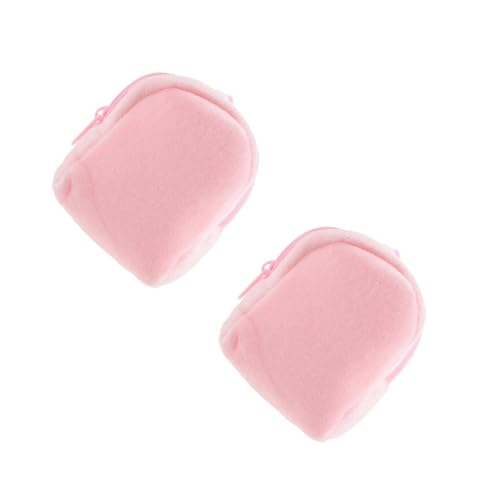 Beavorty 2 Stück Kleine Plüsch Geldbörse für Weiche Flauschige Münztasche Tragbare Aufbewahrungstasche für Münzen und Kleine Gegenstände Süßes für Junge Mädchen Leicht und Robust von Beavorty