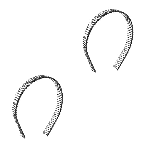 Beavorty 2st Frauen Haare Stirnbänder Für Sportliche Damen Haarschmuck Für Damen Haare Aus Metall Frauen Stirnband Kamm Mit Metallzähnen Sport Stirnband Männer Und Frauen Mode Kopfbedeckung von Beavorty