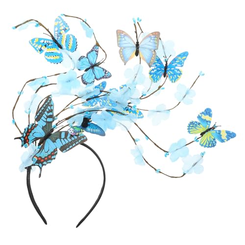 Beavorty 2st Schmetterling Make-up Haarschmuck Stirnband Stirnband Schmetterling Kopfschmuck Haarpflegezubehör Schmetterlings-fascinator-hut Kostümkrone Laufsteg Plastik Kleidung Damen von Beavorty