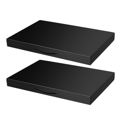 Beavorty 2 Stück Leere Magnetische Lidschattenpalette Mit Spiegel Nachfüllbarer Make up Organizer Für Lidschatten Lippenstift Rouge Und Puder Selbstgemacht Make up Tablett Langlebig von Beavorty