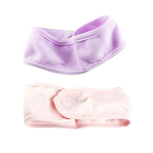 Beavorty 2st Yoga-stirnband Stirnbänder Waschen Stirnband Aus Frottee Stretch-handtuch-stirnband Wraps Machen Spa-stirnbänder Schminkband Verstellbares Haargummi Gesicht Kosmetiktasche von Beavorty