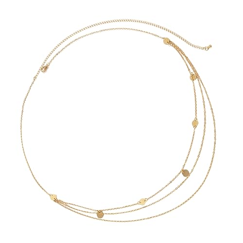 Beavorty 2 Stück Metallkette Körperkette Für Bikini Bauch Körperketten Damen Metall Taillenkette Körperkette Schmuck Kette Gürtel Damen Körperkette Schmuck Damen Taillenkette Taillenketten von Beavorty