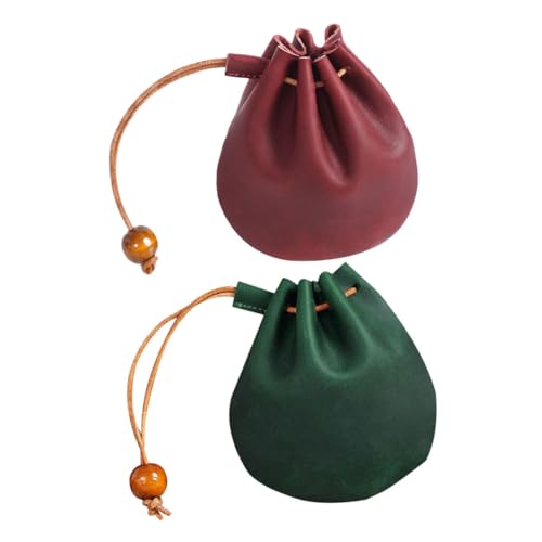 Beavorty 2stücke Mini-pu-geldbörse Mit Kordelzug Vintage-münzbeutel Wechselgeldhalter Kleine Aufbewahrungstasche Praktisches Organiser-Beutel Für Männer Und Frauen Beavorty 2stücke Mini-pu-geldbörse Mit Kordelzug Vintage-münzbeutel Wechselgeldhalter Kleine Aufbewahrungstasche Praktisches Organiser-Beutel Für Männer Und Frauen von Beavorty