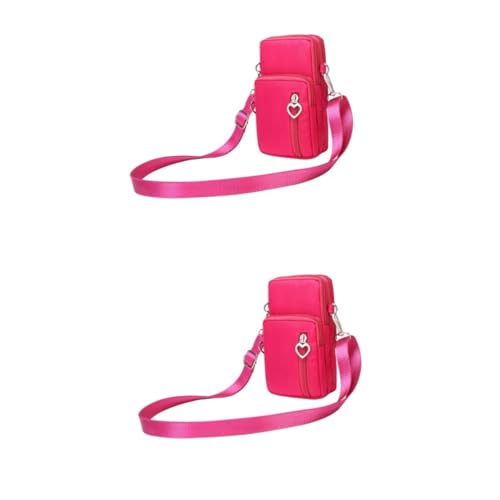 Beavorty 2 Stück Mini Sportliche Damen Crossbody Bag Oxford Leichte Messenger Tasche für Handy Karten und Kleine Gegenstände für Alltag Shopping und Reisen Rote Umhängetasche Beavorty 2 Stück Mini Sportliche Damen Crossbody Bag Oxford Leichte Messenger Tasche für Handy Karten und Kleine Gegenstände für Alltag Shopping und Reisen Rote Umhängetasche von Beavorty