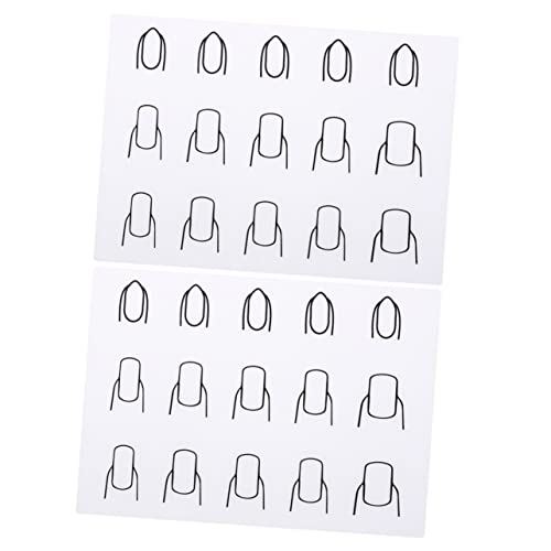 Beavorty 2st Nagelstempel Aus Silikon Maniküre-matte Werkzeuge Diy Nagelstampfer Nagelstempel Nagel Stempel Nagellack Übungsblock Nail Art Aufkleber Abziehbilder Tischset Drucken von Beavorty