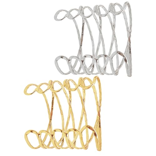 Beavorty 2 Stück Netzmetallarmband Women Armbänder Gothic-arm Armschmuck Schmuck Für Armstulpen Armreif Manschette Frauen Offenes Armband Armbinde Wickelarmband Legierung von Beavorty