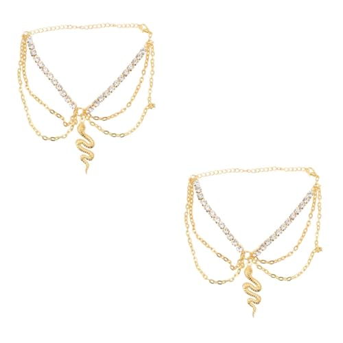 Beavorty 2 Stück Schlangen Fußkettchen mit Strass für Frauen Elegantes Mehrlagiges Design für Strand Partys Alltag Perfekter Schmuck für Beavorty 2 Stück Schlangen Fußkettchen mit Strass für Frauen Elegantes Mehrlagiges Design für Strand Partys Alltag Perfekter Schmuck für von Beavorty
