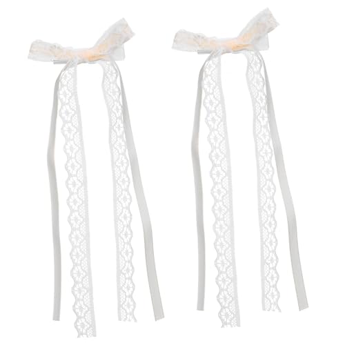 Beavorty 2 Stück Schleife Haarnadel Weißer Haarbogen Mädchen Schleifenhaar Lange Bögen Haarschleifen Frauen Haarbänder Clips Barrettes Haarklammer Bandbogen Bogenclip Spitze Beavorty 2 Stück Schleife Haarnadel Weißer Haarbogen Mädchen Schleifenhaar Lange Bögen Haarschleifen Frauen Haarbänder Clips Barrettes Haarklammer Bandbogen Bogenclip Spitze von Beavorty