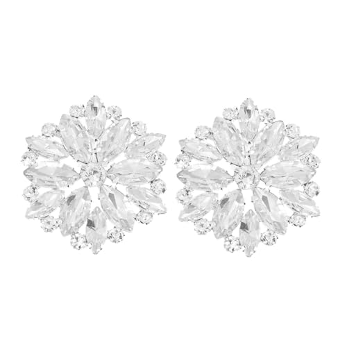 Beavorty 2 Stück Schuhclips für Damen Strassschuhschnallen Blumenform Abnehmbar für Sneakers Sandalen Hochzeitskleidung Langlebige mit Funkelndem von Beavorty