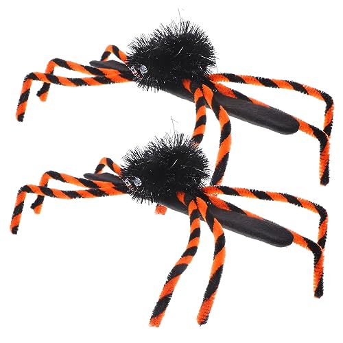 Beavorty 2 Stück Spinnen Slap Armbänder Halloween Slap Band Cartoon Band Kinder Armbänder Party Halloween Dekorationen Horror Armband Gruseliges von Beavorty