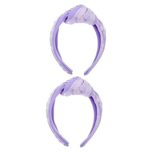 Beavorty 2st Stirnband Haarschmuck Frau Spandex Haarteil Yoga Violett von Beavorty