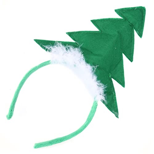 Beavorty 2st Weihnachtshaarreif Weihnachtsfeier Hut Weihnachtskopfbedeckung Weihnachtsbaum-haar-accessoire Weihnachts-cosplay-kopfschmuck Weihnachtsbaum Hut Die Blumen Spielzeug Kind von Beavorty