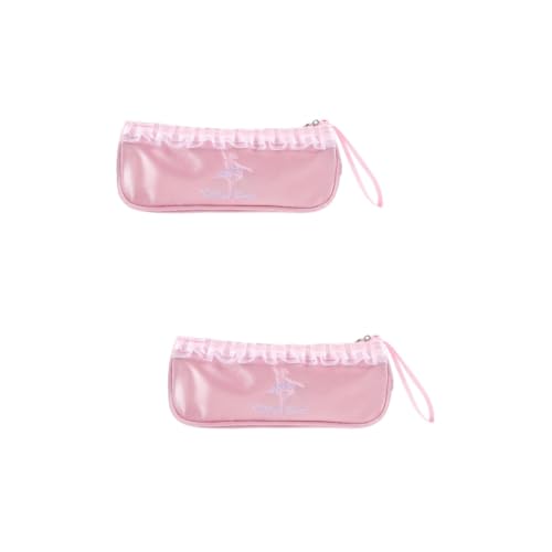 Beavorty 2 Stück Tasche Für Tanzschuhe Ballettschuhe Balletttasche Tanztasche Mädchen Ballettschuhtasche Damen Schuhbeutel Ballettschuhspeicher Schuhtaschen Für Tänzer Rosa Polyester von Beavorty