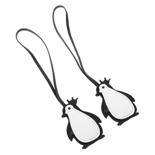 Beavorty 2 Stück Taschenanhänger Geldbörsenanhänger – Pu Pinguin Mit Kronen Schlüsselanhänger – Süßer Cartoon Taschenanhänger Für Tragetaschen – Für Frauen Und Mädchen von Beavorty