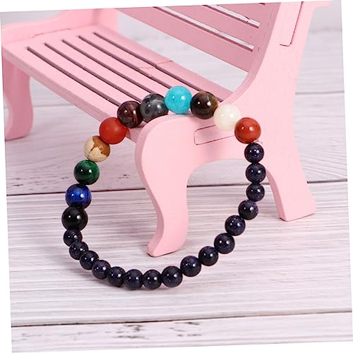 Beavorty 2 Stück Teiliges Armband Damen Herren Natürliche Steinperlen Solar System Planetenschmuck Langlebiges Unisex Charms für Geburtstag Weihnachten von Beavorty