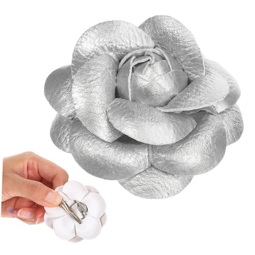 Beavorty 2 Stück Teiliges Blumen Schuhclips Silbernen Entenmaul Broschen Dekorative Schuhanhänger für Damen für Hochzeiten Partys und Kreative Schuhverzierung von Beavorty