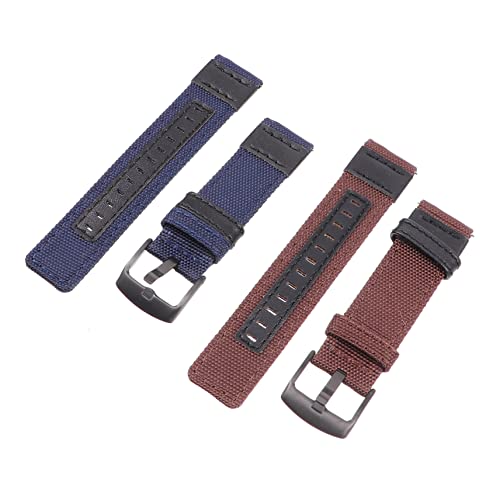 Beavorty 2stücke Nylon-canvas-uhrenarmbänder Für Galaxy Watch Kompatibel Mit Samsung Smartwatch Umweltfreundliches Material Für Freizeit Und Business Personalisiere Deine Uhr Mit Diesem von Beavorty