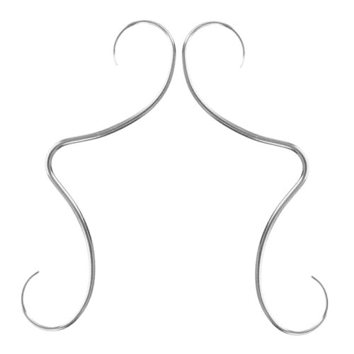 Beavorty 2 Stück Teiliges Septum Ring aus Edelstahl Mustache Nasenring Piercing Schmuck Unisex Septum Piercing für Damen und Herren Modisches Nasenpiercing für Partys und Hochzeiten von Beavorty