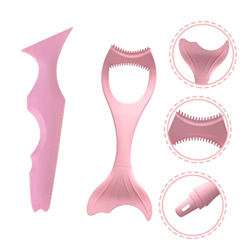 Beavorty 2 Stück Teiliges Silikon Eyeliner Schablonen Wiederverwendbar Hautfreundlich mit Ergonomischem Griff und Maßstab Präzise Augen Make Up Hilfe für Anfänger und Professionelle von Beavorty