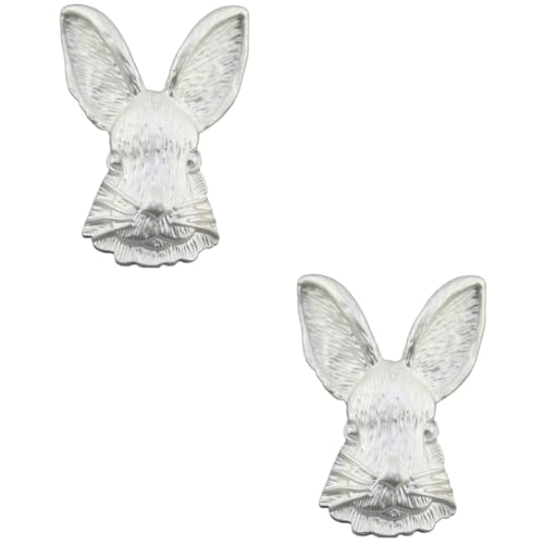 Beavorty 2 Stück Vintage Bunny Brosche Tierbrosche Anstecknadel für Damen Modisches Accessoire für Anlässe Wie Weihnachten Hochzeiten Partys von Beavorty