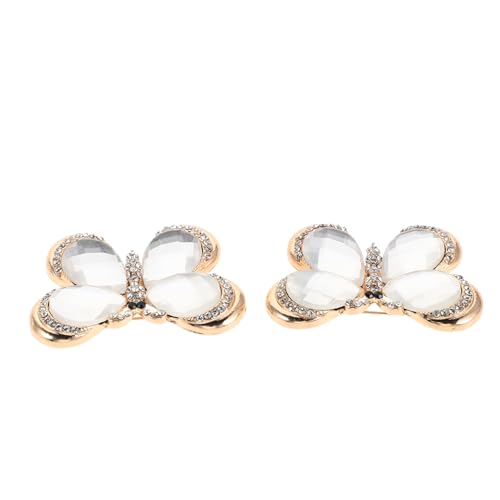 Beavorty 2 Stück Vintage Schmetterling Broschen Damen Elegante Tier-anstecknadeln mit Strass Modische Ansteckpins für Pullover Schals Anzüge und Kleider von Beavorty