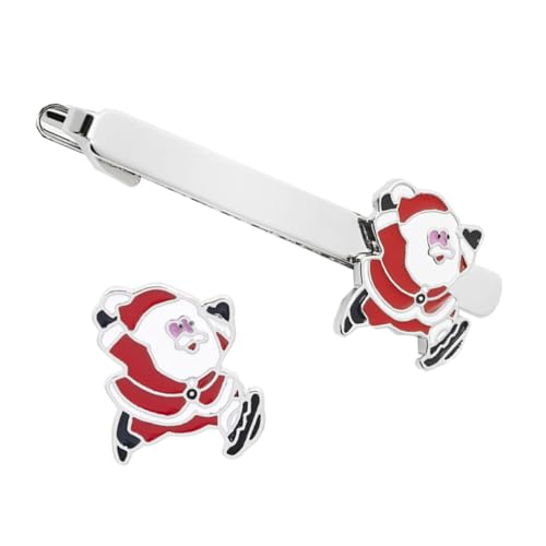Beavorty 2 Stück Weihnachtliche Krawattenklammern Santa Claus Muster Teilig Mini Anstecknadeln Metalloptik Passend für Herrenanzüge und Festliche Anlässe Beavorty 2 Stück Weihnachtliche Krawattenklammern Santa Claus Muster Teilig Mini Anstecknadeln Metalloptik Passend für Herrenanzüge und Festliche Anlässe von Beavorty