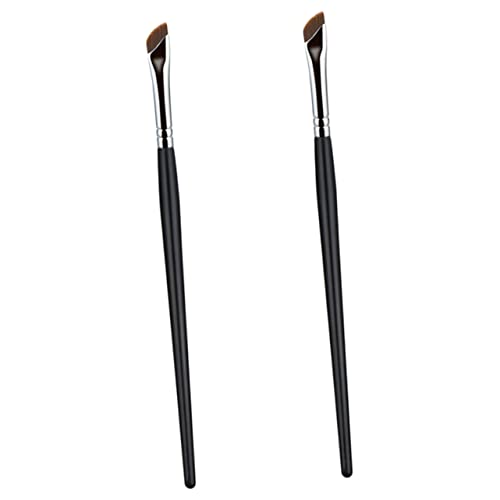 Beavorty 2st Augenbrauenbürste Concealer Pinsel Augenkosmetikpinsel Pinsel Mit Flüssiger Creme Dünner Eyeliner-pinsel Flacher Make-up-pinsel Kunstfaser Fräulein Feiner Punkt Make-up-tools von Beavorty