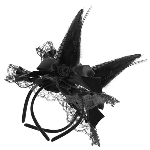 Beavorty Halloween Hexenhaarband 2er-pack Märchenhexen-kostümzubehör Modisches Party-stirnband Festliche Kopfbedeckung Sicheres Material von Beavorty