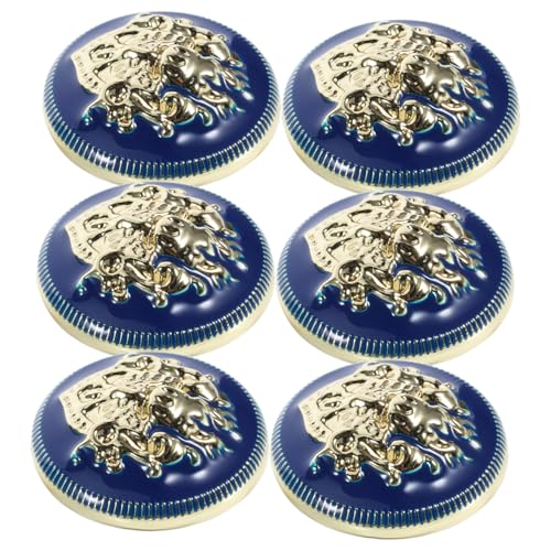 Beavorty 20 Stck. Metallknöpfe Knopf Tasten dekorative Knöpfe für Uniform Uniformknöpfe Zierknöpfe für Jacke Vintage-Knöpfe für Mantel Mantelknöpfe Zierknöpfe für Anzug Zinklegierung Blau von Beavorty