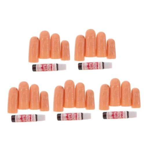 Beavorty 20 Stck. Realistisches Halloween Fake Blood Makeup Kit Teilig Langlebige Wiederverwendbare Requisiten für Cosplay Special Effects und Gruselige Pranks Einfache Anwendung für von Beavorty