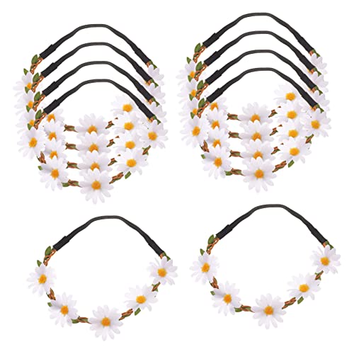 Beavorty 20 Stk Sonnenblumen-stirnband Mädchen Stirnband Haarschmuck Für Mädchen Blumenmädchen-stirnband Mädchen Stirnbänder Tiara Dekorationen Stoff Chrysantheme Kind Weiß von Beavorty