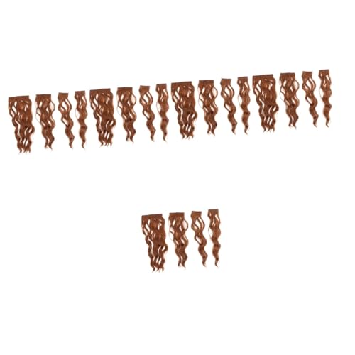 Beavorty 20 Stück Hochtemperatur Perücke Gewellte Haarverlängerungen Damen Haarverlängerung Haarverlängerung Clip In Verlängerung Echthaar Für Frauen Clip In Clip On Haarverlängerung von Beavorty