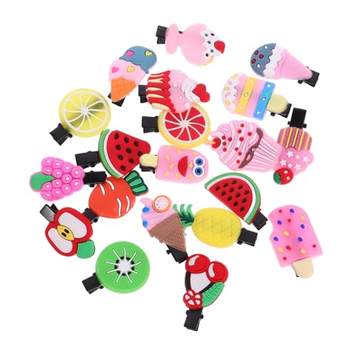 Beavorty 20stücke Obst-stil Haarspangen Für Mädchen Eis Obst Haarschmuck Kawaii-haarspangen Aus Silikon Und Haar-accessoires Für Teenager Und Junge Mädchen von Beavorty