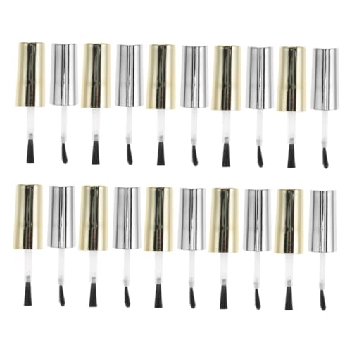 Beavorty 20 Stück Nail Polish Flaschen Caps mit Pinsel für Präzise Anwendung von Nagellack Kompatibel mit Verschiedenen Flaschen Einfach zu Montieren und Vielseitig Einsetzbar von Beavorty
