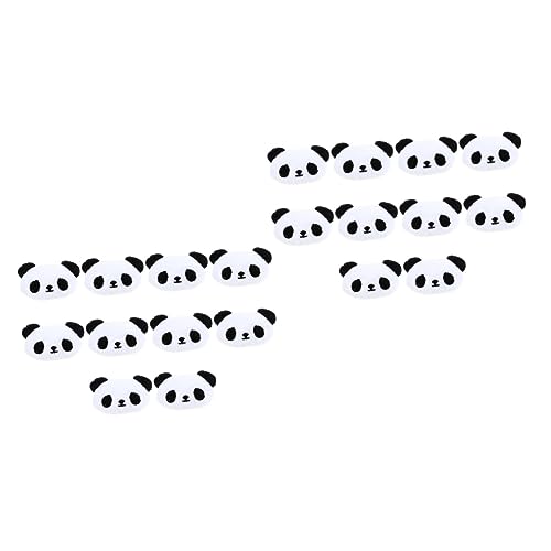 Beavorty 20 Stk Panda-haarnadel Baby Haarspangen Haarschmuck Für Babys Kawaii Haarspangen Schleife Haarspange Plüschtier Panda Haarschmuck Puppe Stirnband Weiß Kind Mädchen Baumwolle von Beavorty