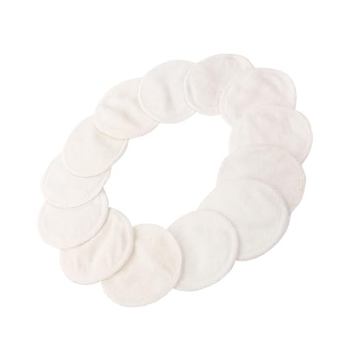 Beavorty 20stücke Doppelschicht Make-up-entferner-pads Wiederverwendbar Gesichtswaschpads Aus Bambusfaser Gesichtswischpads Für Make-up-entfernung Und Sanfte Reinigung von Beavorty